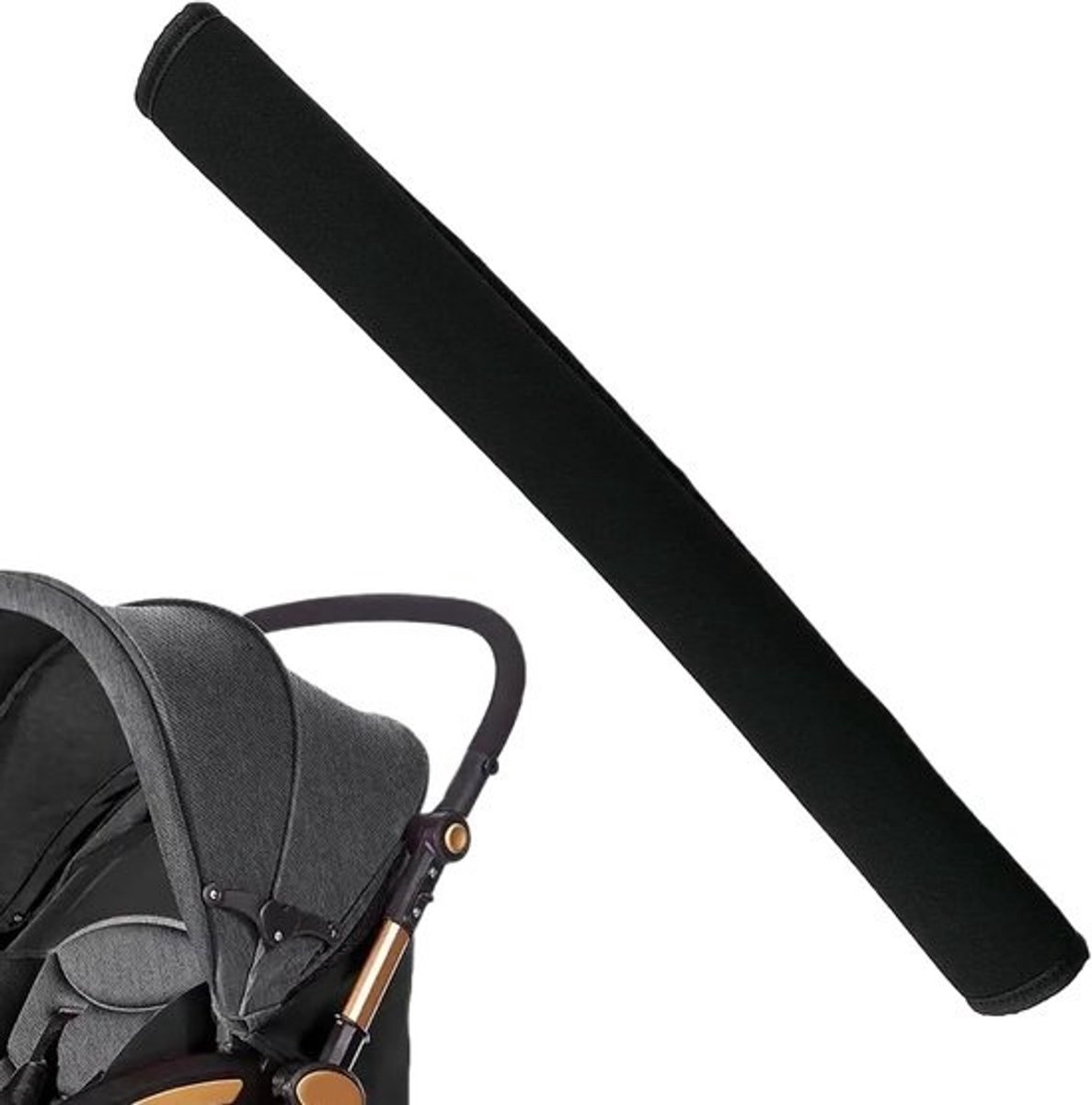 Hoes voor kinderwagenhandvat - Verwijderbare vervanging - voor wandelwagenhandvatkussen - Omhulsel - als stofdichte beschermer - voor bescherming buitenshuis - dagelijks in park, stad, op reis en tijdens winterwandelingen