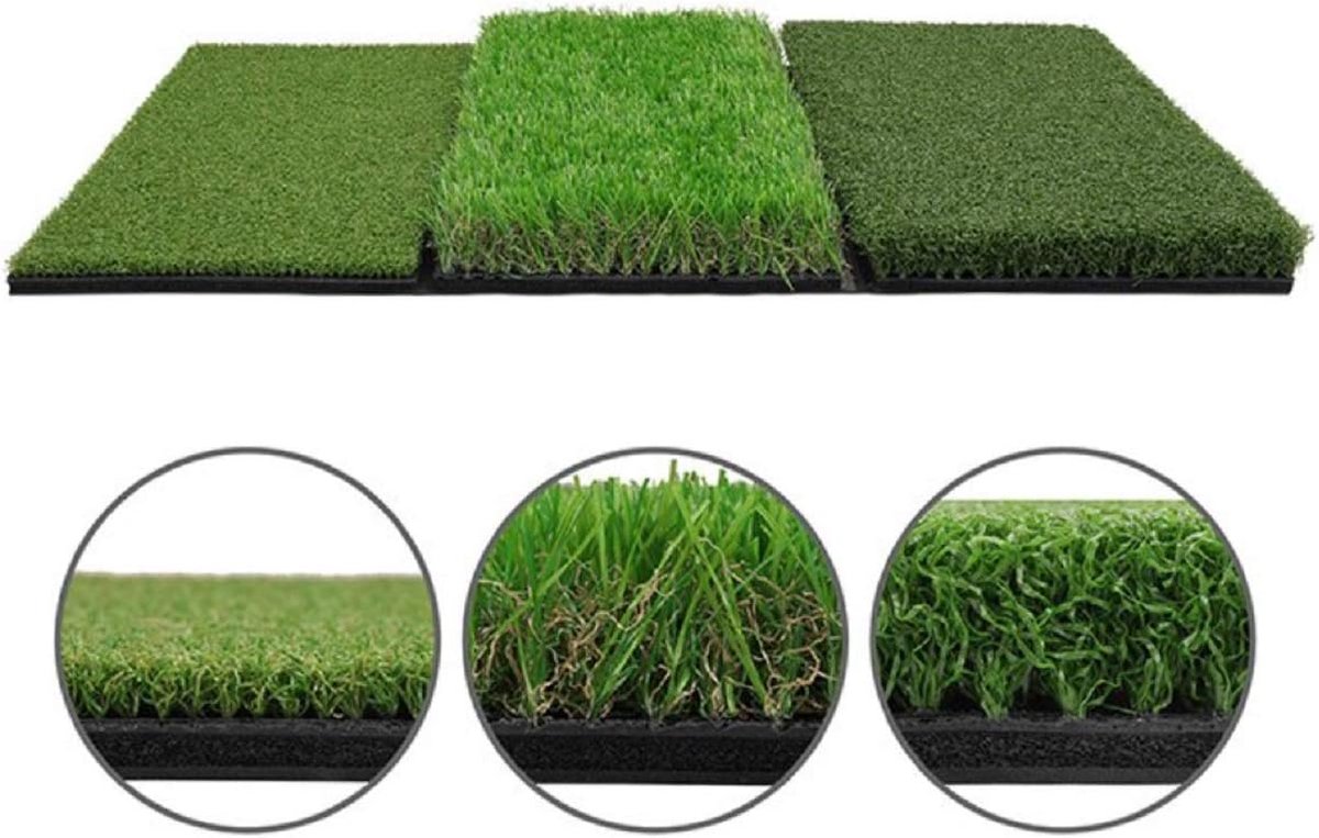 Golf 3 in 1 exercise mat/exit mat 60x30cm with Rough + Fairway/training range practice mat/matte - ShopVlot