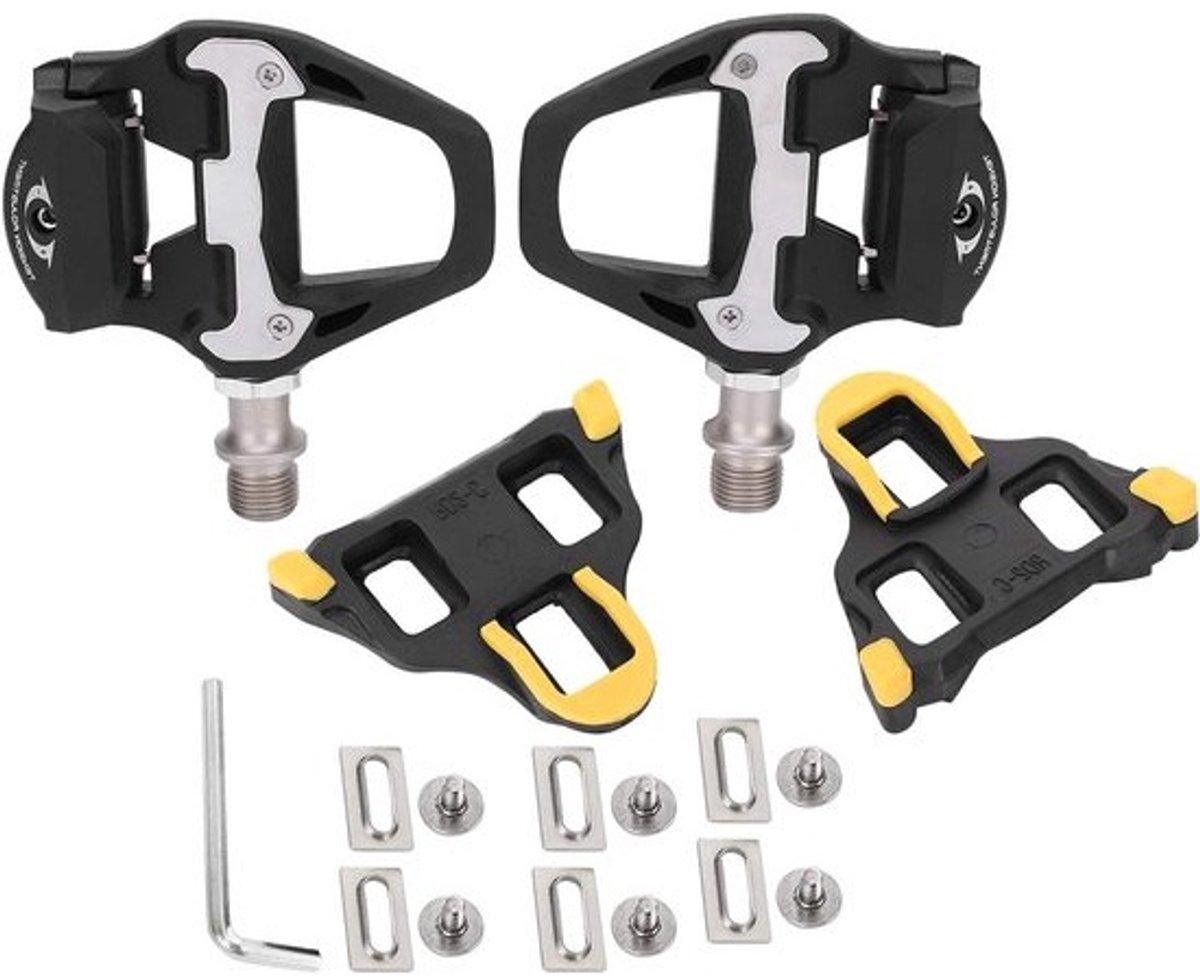 Racefietspedalen - zelfborgend - Fietspedalen - met schoenplaatjes - Fietsonderdelen - en accessoires