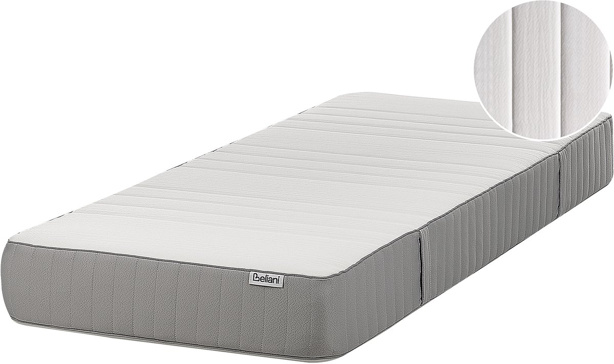 Beliani FANTASY - Latexmatras stevig - Wit - 90 x 200 cm - Polyester