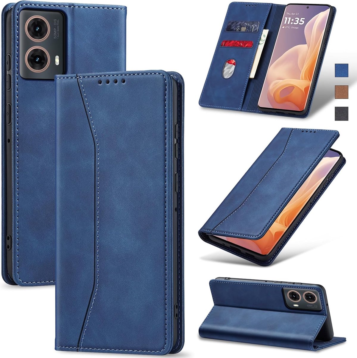 Hoesje voor Motorola Moto G85,Blauw