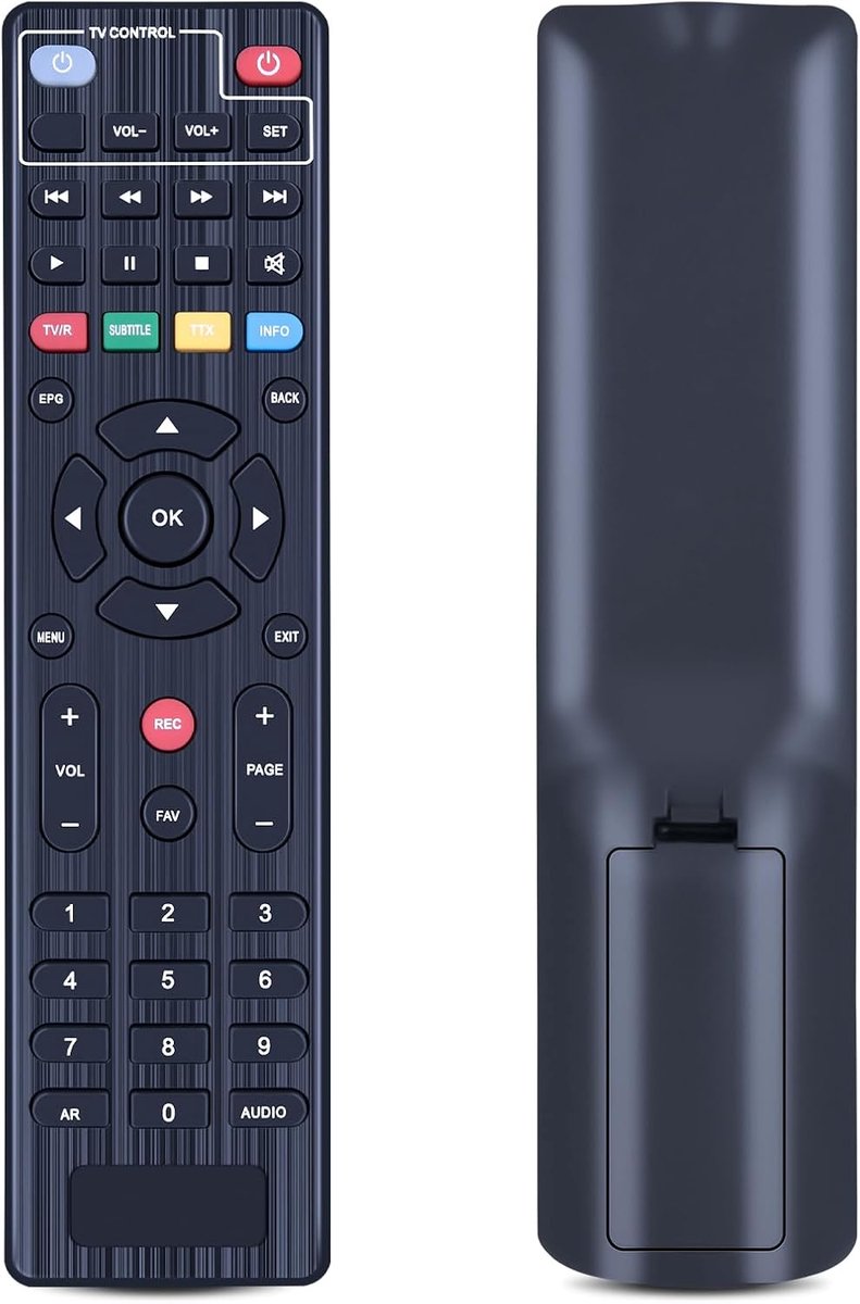 New Replacement Remote Control for Digiquest Twin Tuner Rec for Digital Terrestrial Decoders, DVB-T2, KT1045, Full HD - ShopVlot