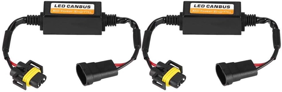 LED-koplampdecoder, Decoder voor H8/H9/H11 C12 LED-koplamp Mistlamp Anti-flikkeren Flitsfoutonderdrukking