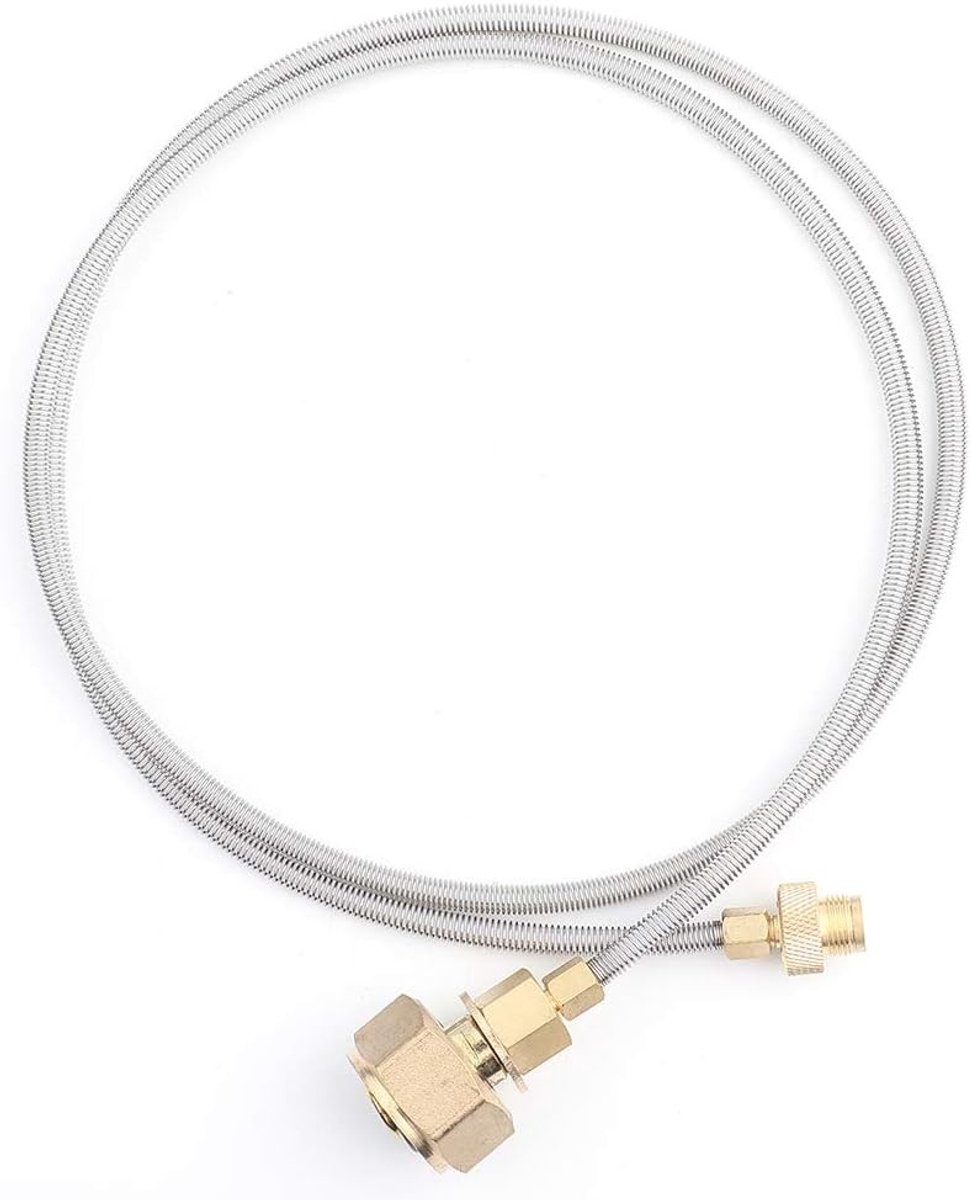 Gas Tank Hoofd Adapter voor Buiten Koken - Verbeterde Aansluiting voor Gasfles, Kooktoestel en Kampeeraccessoires