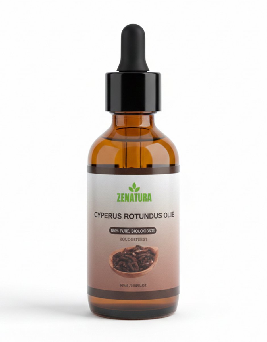 Zenatura® Cyperus Rotundus Olie - 60ml - 100% Puur, Biologisch Cyperus Rotundus Olie als Ontharingsolie en Ontharingscreme