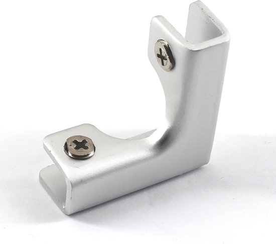 Glasbeugel voor bevestiging, aluminiumlegering, glassteun - 4 stuks, ideaal voor glasinstallaties, stevige bevestiging en eenvoudig te monteren — afbeelding 4
