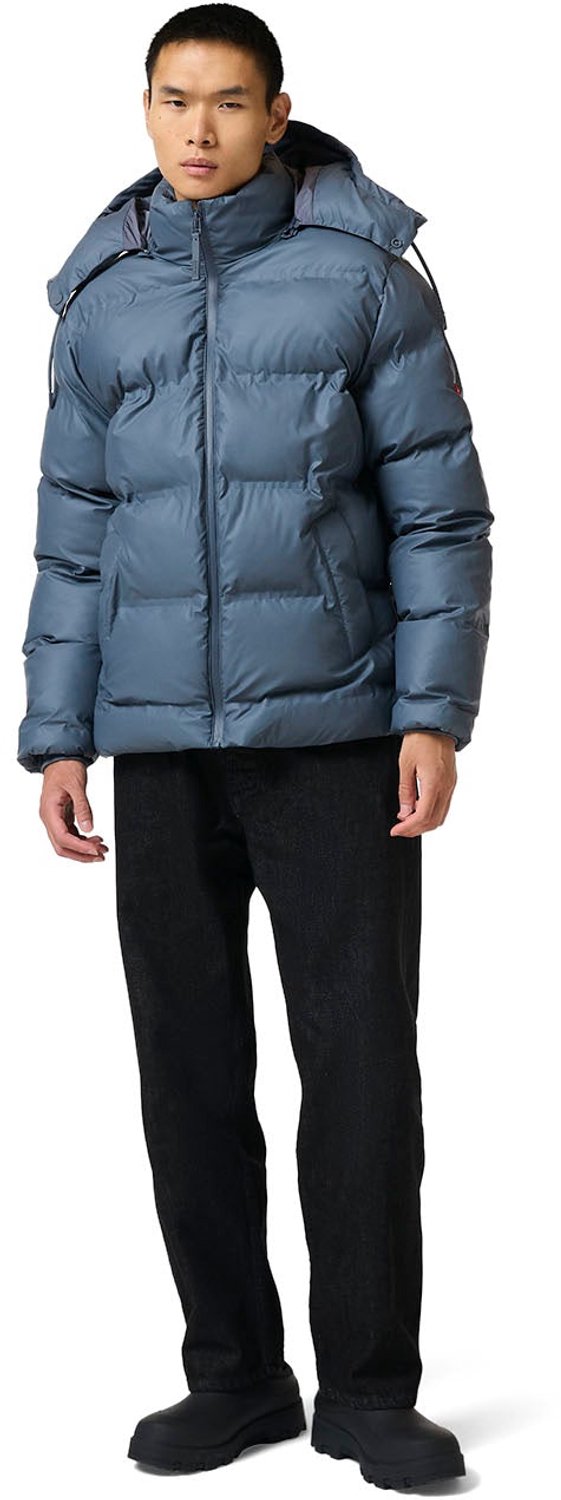 Wiley Sonic Welded PU Puffer Jacket Heren Jas Polyester Grijs