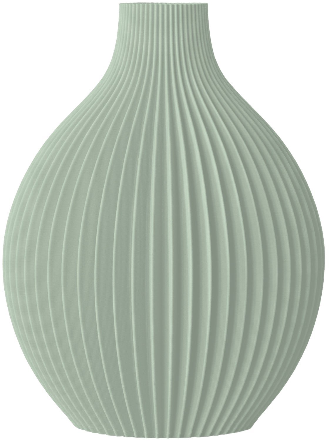 Layvo JALEN Vaas - Salie - D20 x H25 cm - droogbloemen vaas - japandi - gerecycled plastic