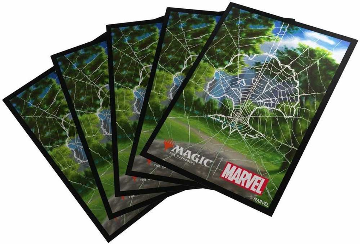 Gamegenic Magic the Gathering Spider-Man Premium Art Sleeves Plains - 105 stuks