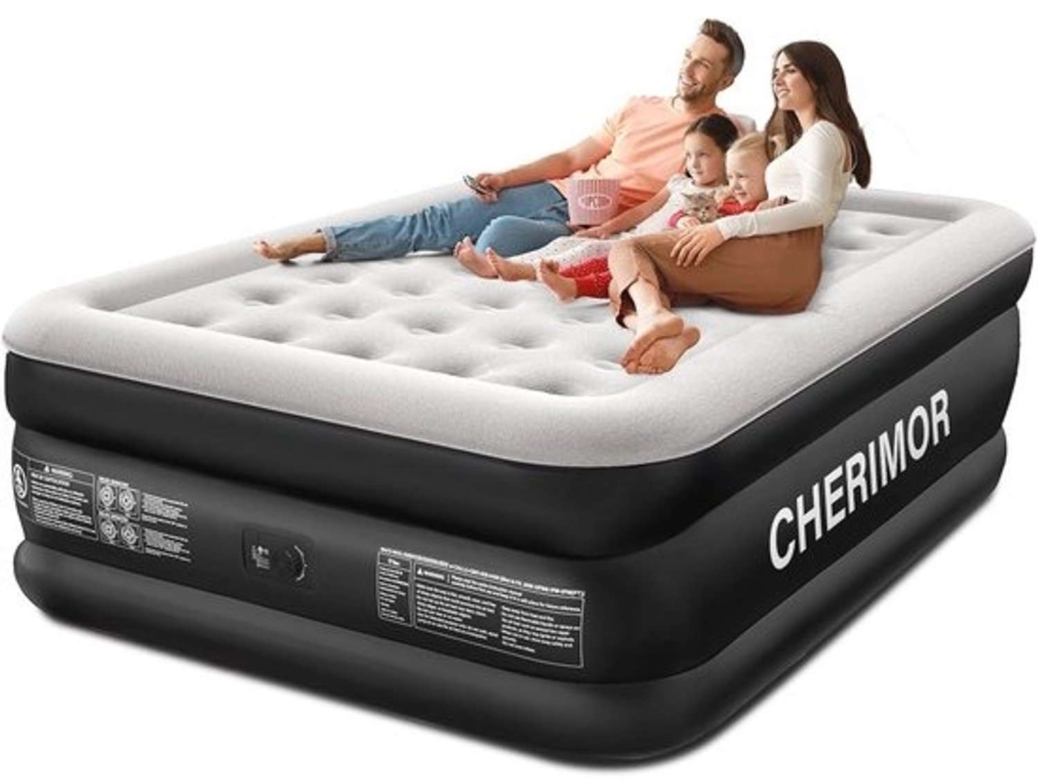 Queen-luchtmatras 18-inch met ingebouwde pomp - Comfortabel en draagbaar