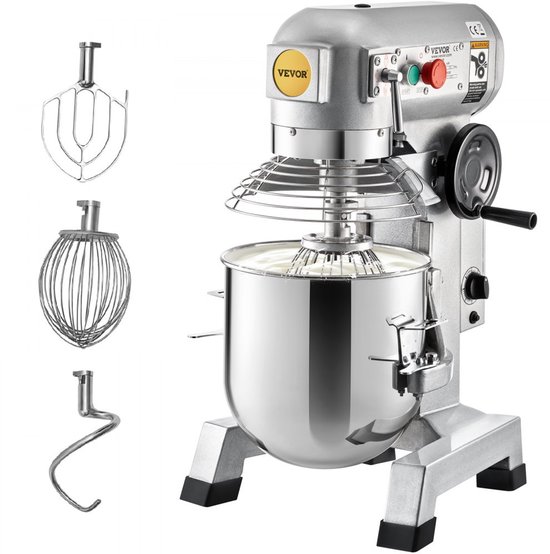 Keukenmachine Standmixer - 850 W Vermogen - 15 Qt Kominhoud - Roestvrij Staal - Met Timerfunctie — afbeelding 2