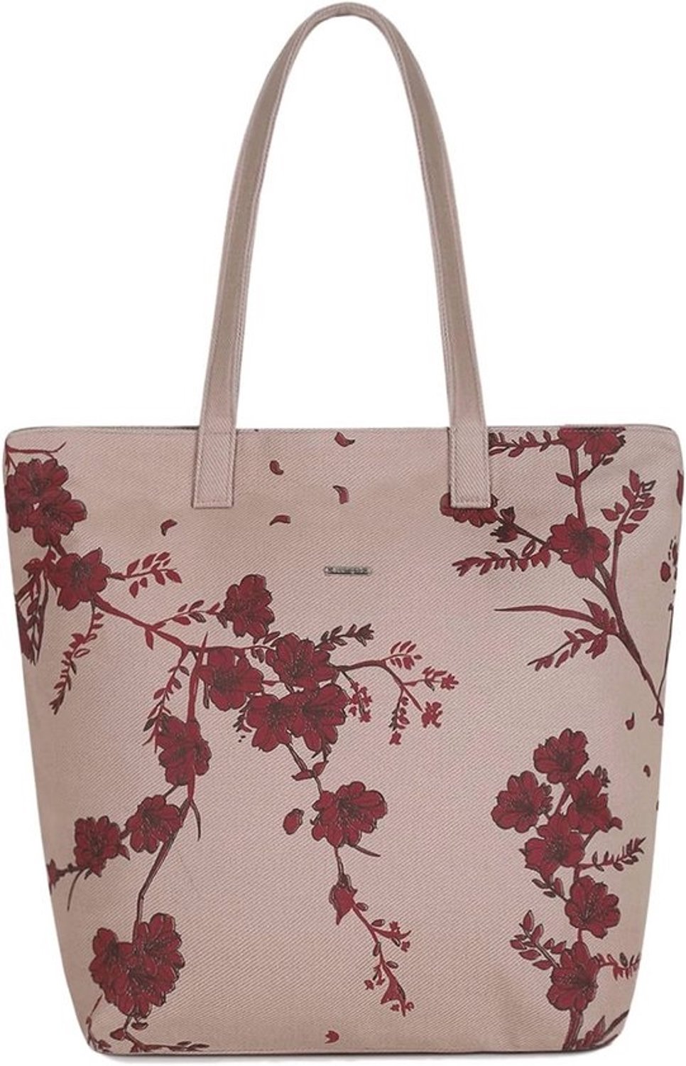 Dames canvas totebag - Duurzame draagtas met ritssluiting en binnenzak