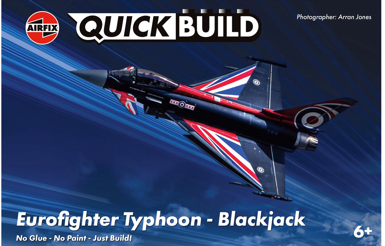 Airfix Modelbouwpakket - J6059 QUICKBUILD - Eurofighter Typhoon Blackjack - 30-delig Plastic - Airfix - Modelbouw