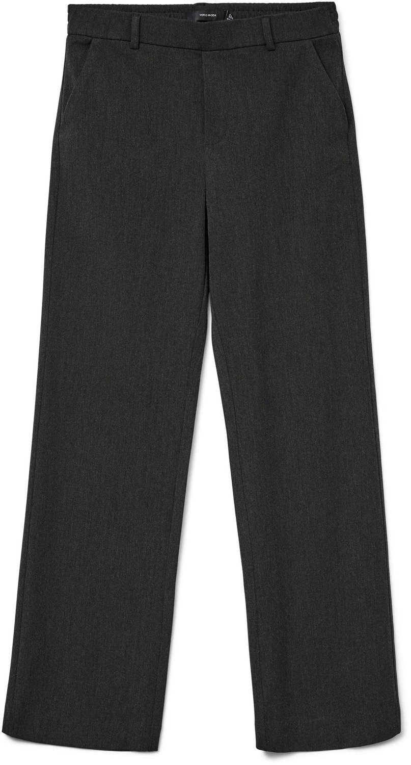 Vero Moda Broek Vmmaya Mw Straight Solid Pant Noos 10267718 Dark Grey Melange Dames Maat - W28 X L32