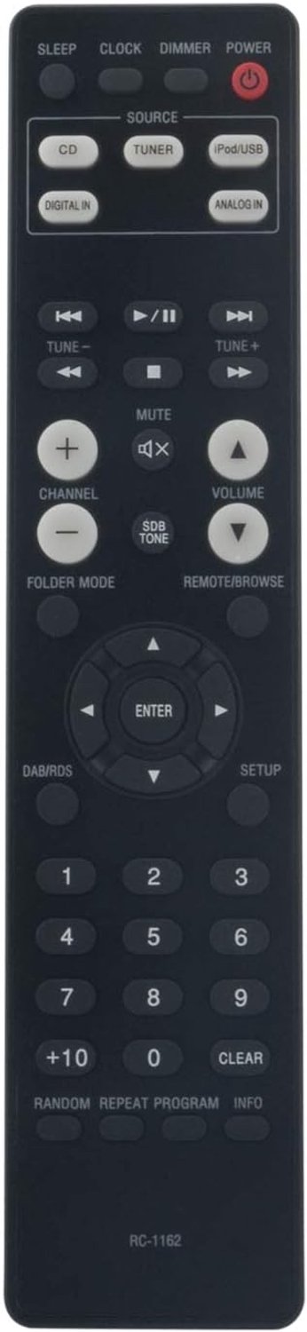 Vervangende afstandsbediening RC-1162 - Geschikt voor Denon AV receiver - Eenvoudig in gebruik - Homevero