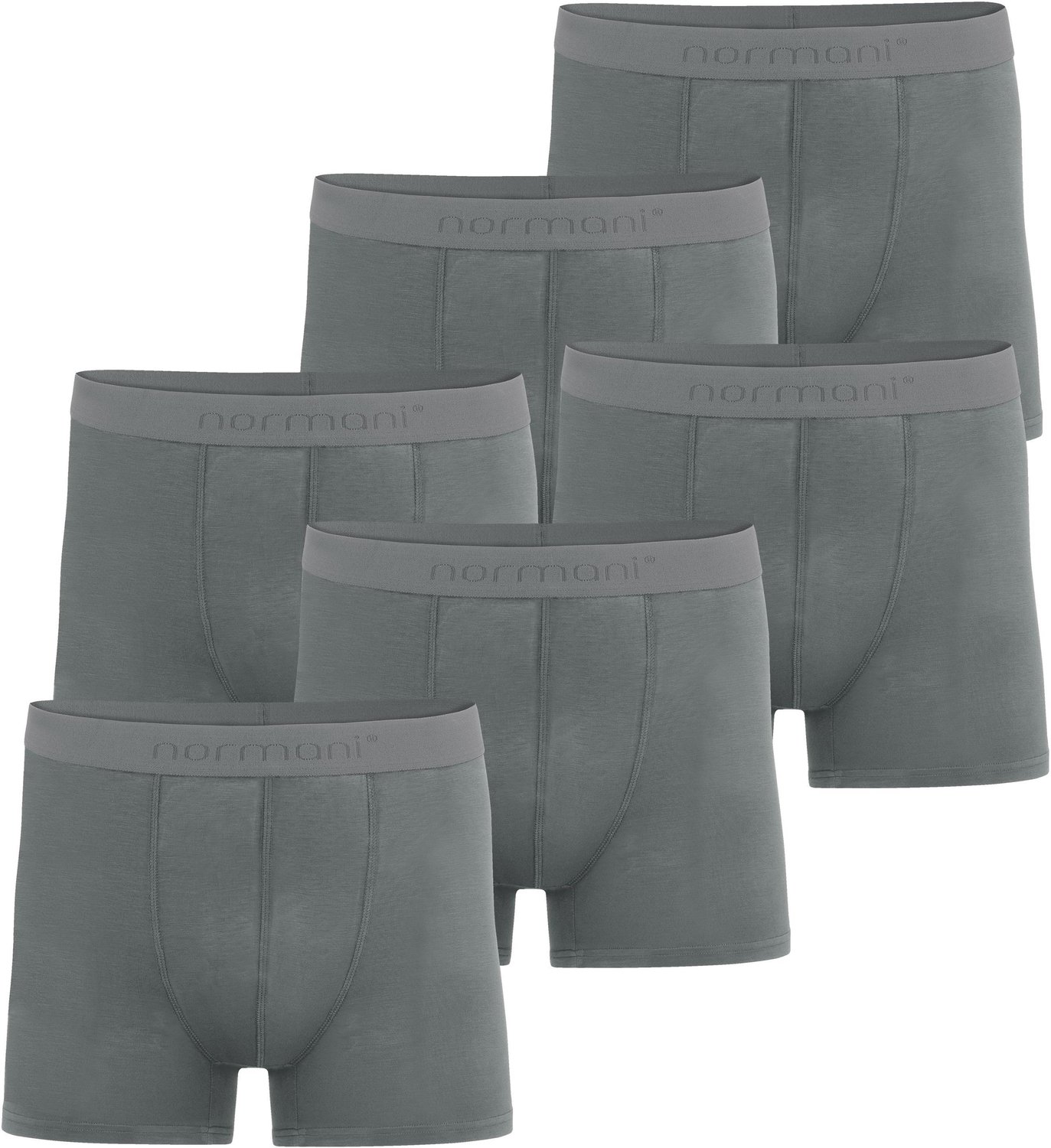 6 herenboxershorts van viscose „Cubao“