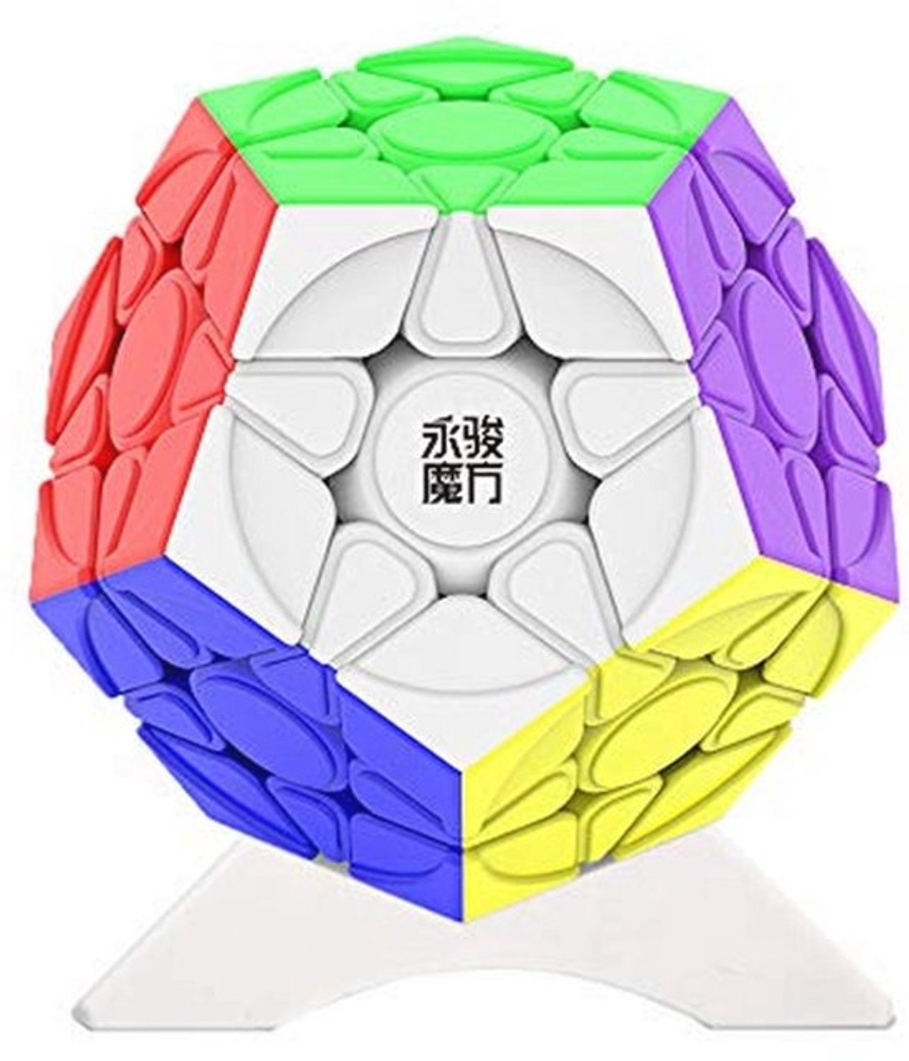 Megaminx Dodecaëderkubus 3x3 - Soepel draaiende twist cube met statief