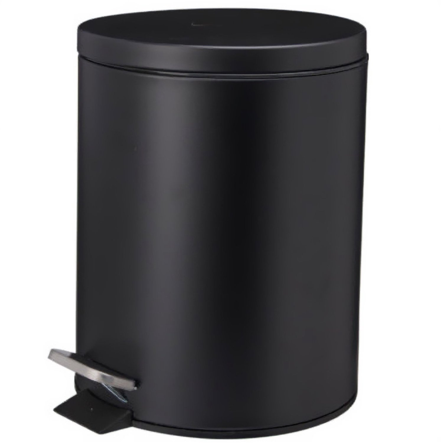 Bathroom Solutions - Metalen prullenbak NONI met deksel en pedaal, 5 l