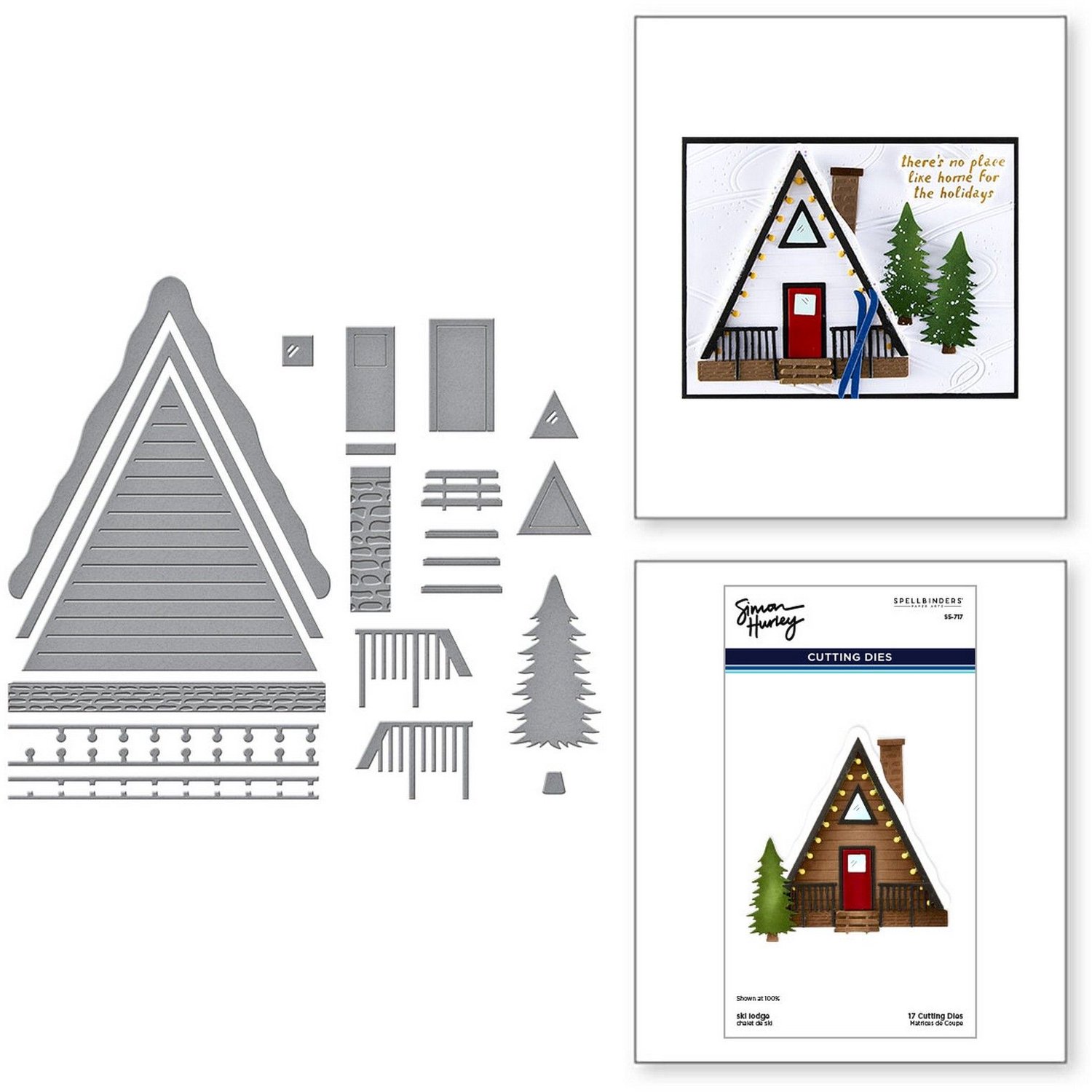 Spellbinders Snijmallen - Ski Lodge - 17 st.