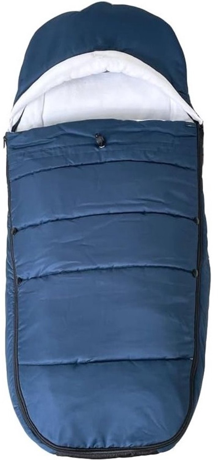 Dikke voetenzak voor kinderwagens, geschikt voor Babyzen, Stokke en Bugaboo - Weerbestendig en makkelijk schoon te maken (blauw)