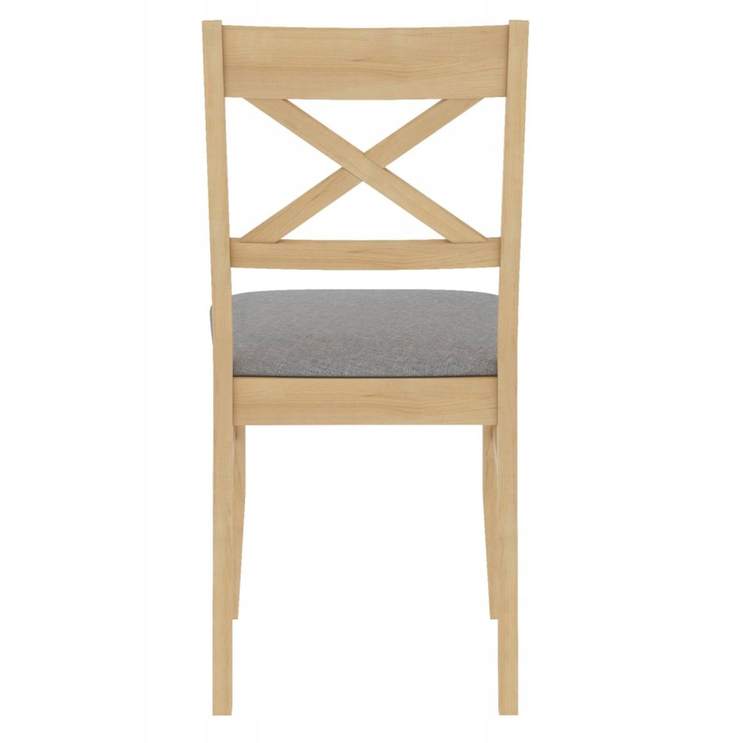 Furnitex K36-FX - Eetkamerstoel - Natuurlijk eikenhout - Grijze bekleding
