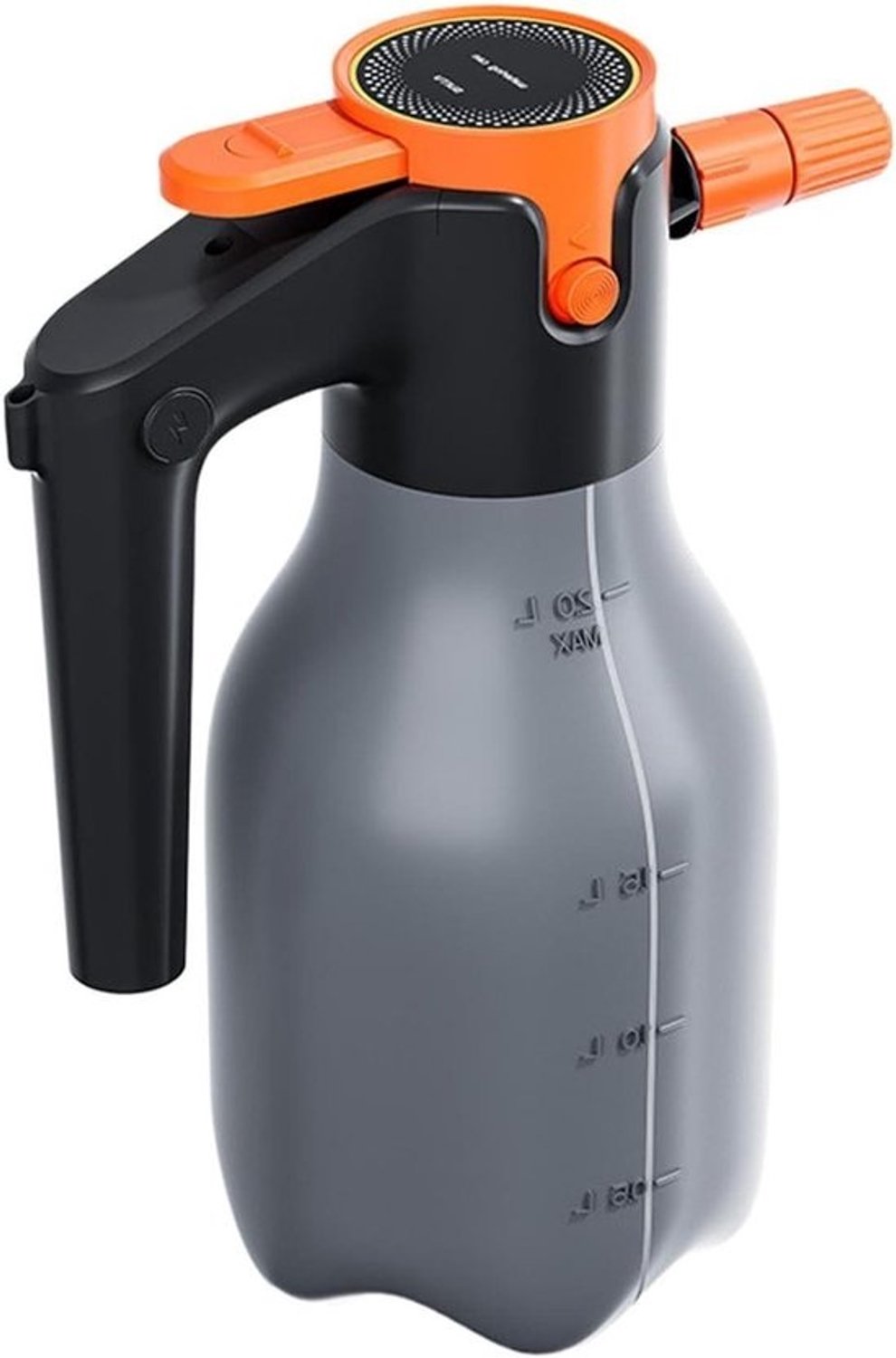 Schuimsproeier voor Autowas - Schuimspuit en Vernevelaar - Auto Reinigen - Rijk, Gelijkmatig Schuim - 2 Liter - Grijs Oranje