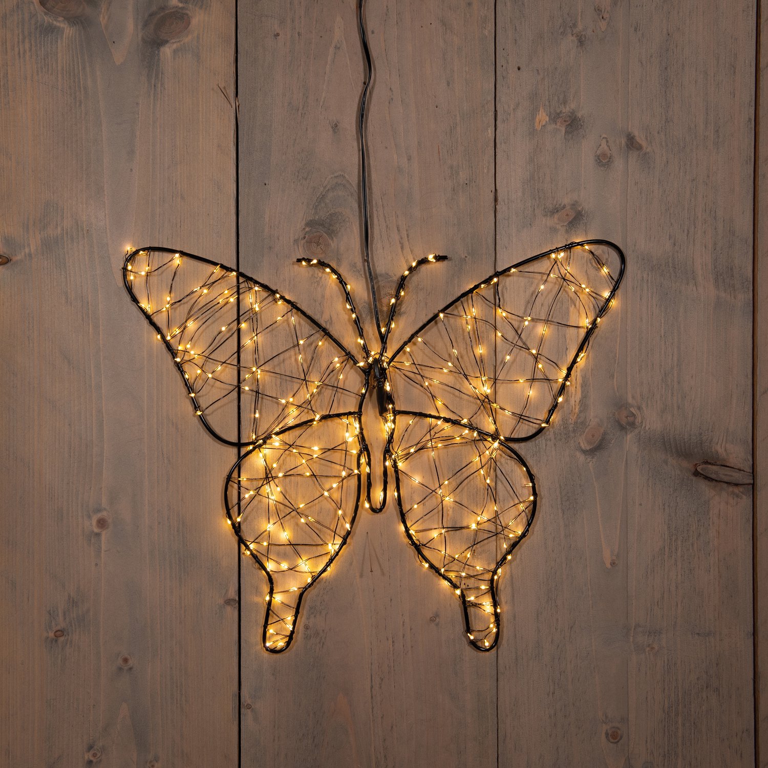 LED Vlinder Metaal Kerstverlichting | 400 LEDs Knipperfunctie | 32 cm | Classic Warm Wit | Anna's Collection