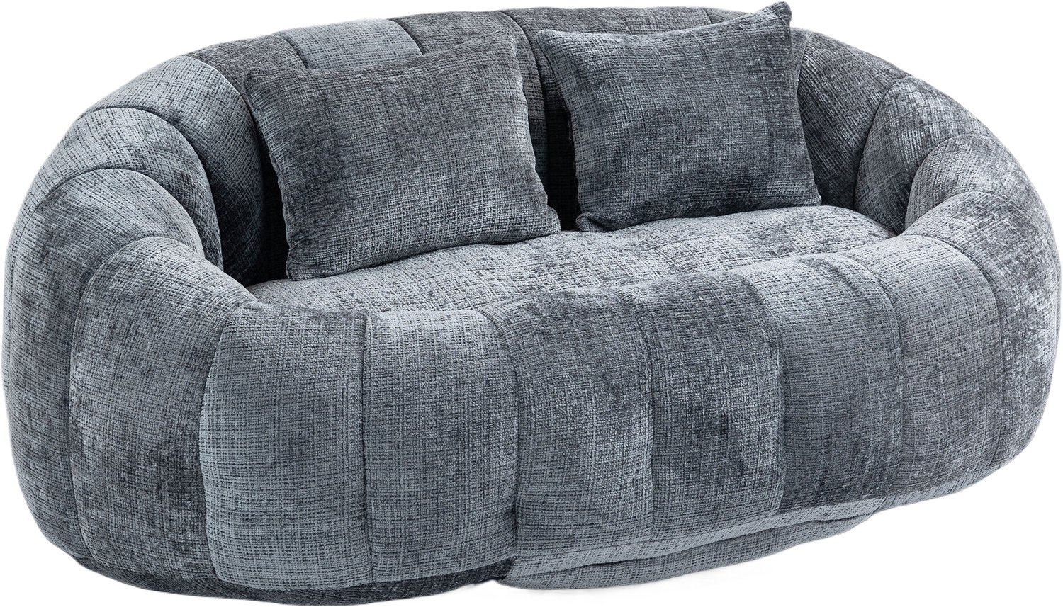 CHICFURN Zitzak - Schuimvulling - Met armleuningen - Grijs