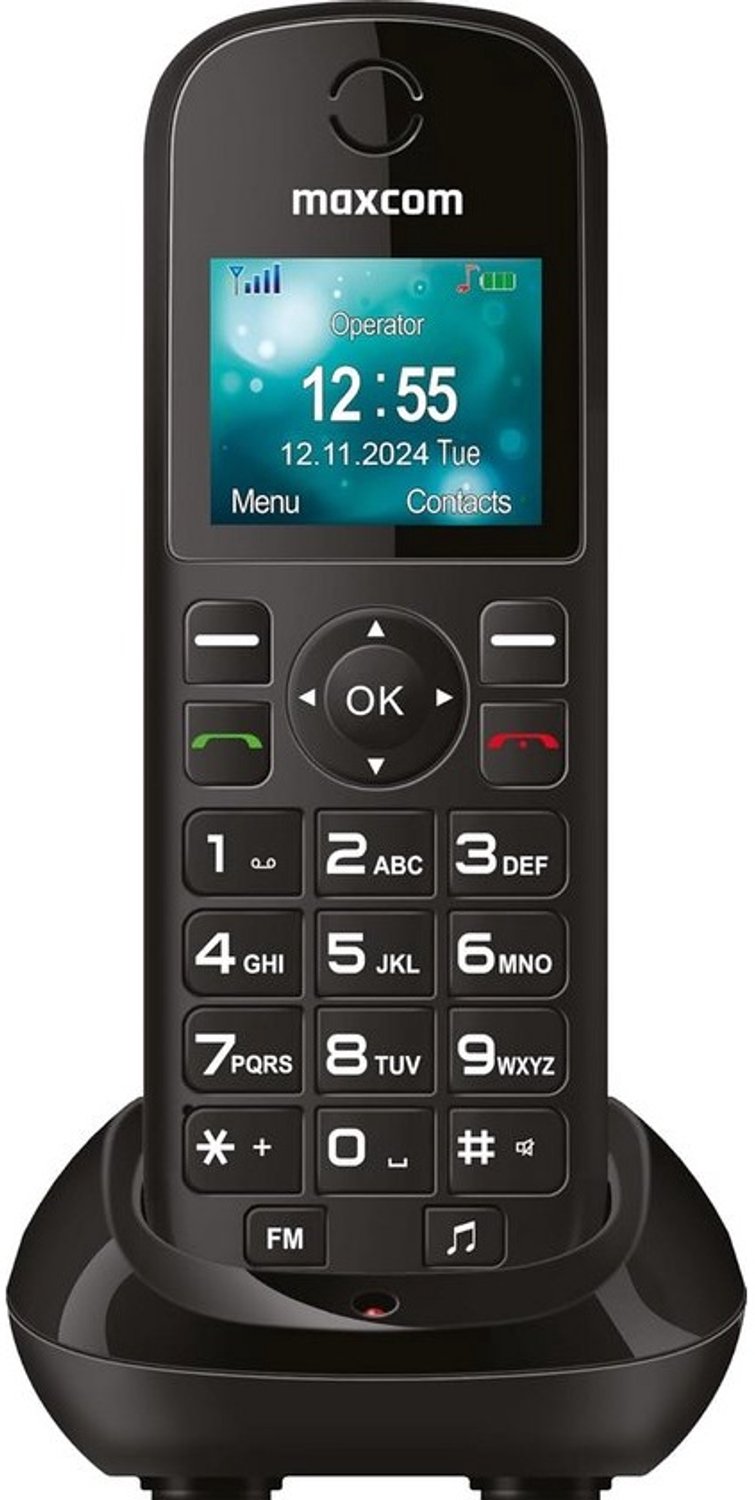 Draadloze mobiele seniorentelefoon met grote toetsen voor thuis en kantoor - Werkt met SIM-kaart