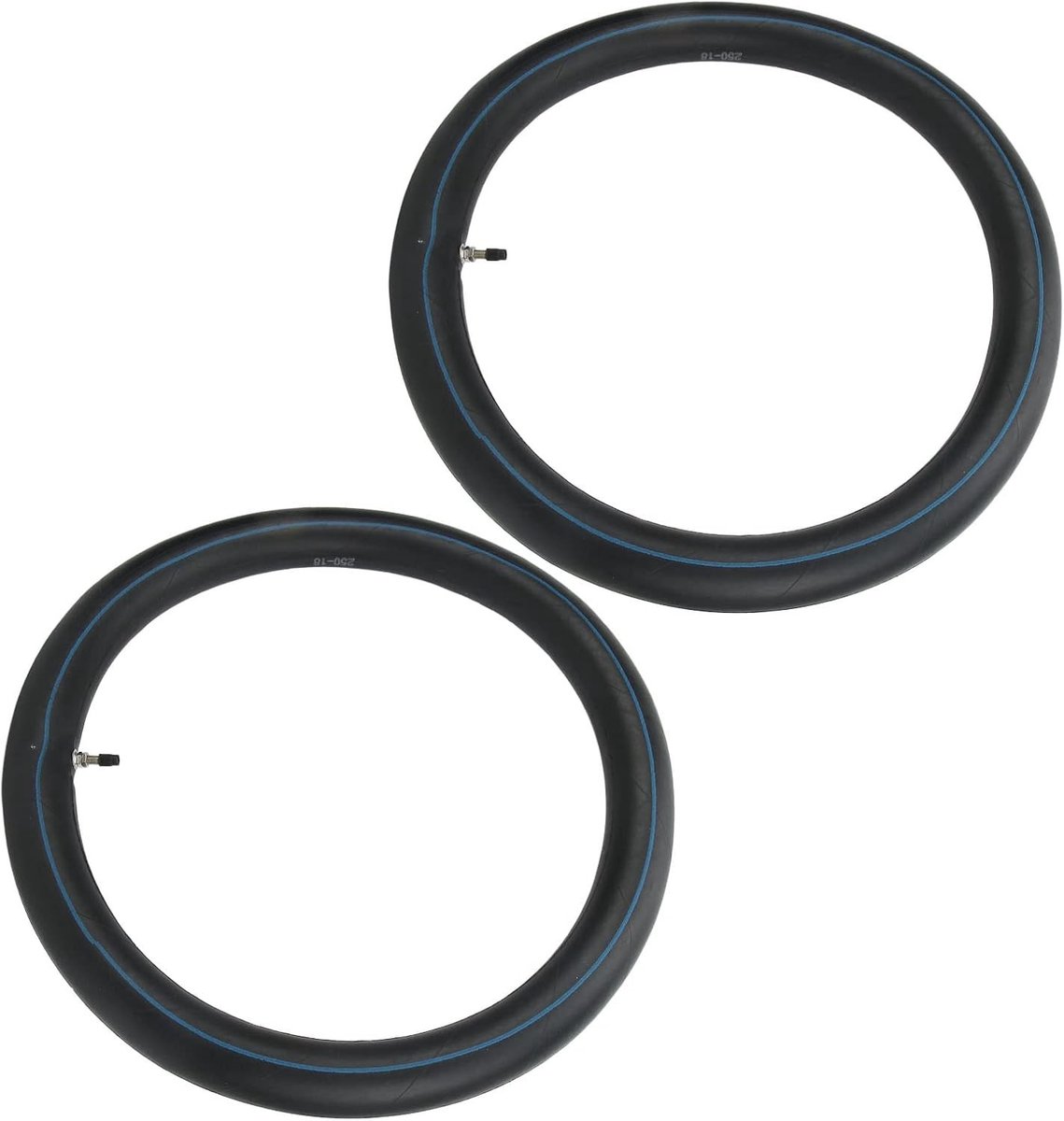 2 Stuks 2.50-18 Binnenband met TR 4 Rechte Ventiel voor 18 Inch Motorfiets en SUV Wielen, Geschikt voor Offroad Gebruik en Vervangingen