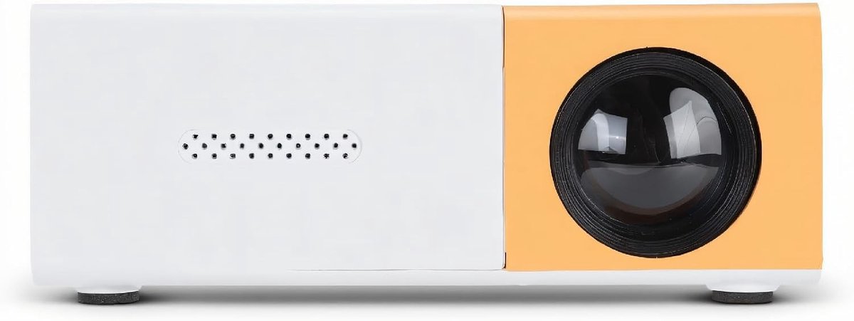 1080p Draagbare Projector met 6000 Lumen Helderheid, Automatische Correctie en Ingebouwde Stereo Speakers voor Thuisbioscoop en Buitenfilms