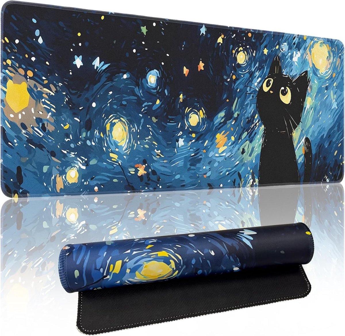 Grote Muismat XXL Desk Pad 900 x 400 mm voor Gaming en Kantoor, Antislip en Comfortabel