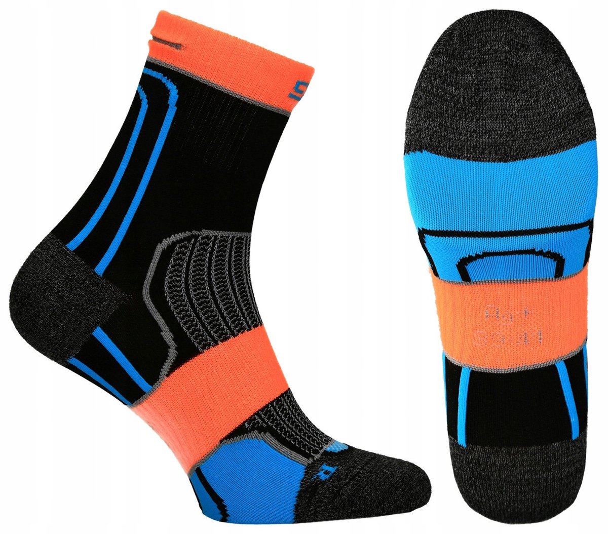 GATTA Active Fietssokken Thermo - Zwart/Oranje - Maat 36/38