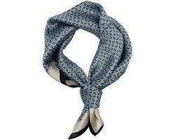 LSHARON SILK 100% Mulberry Zijde Sjaal Lichtgewicht Halsdoek - 53x53cm - ShopVlot