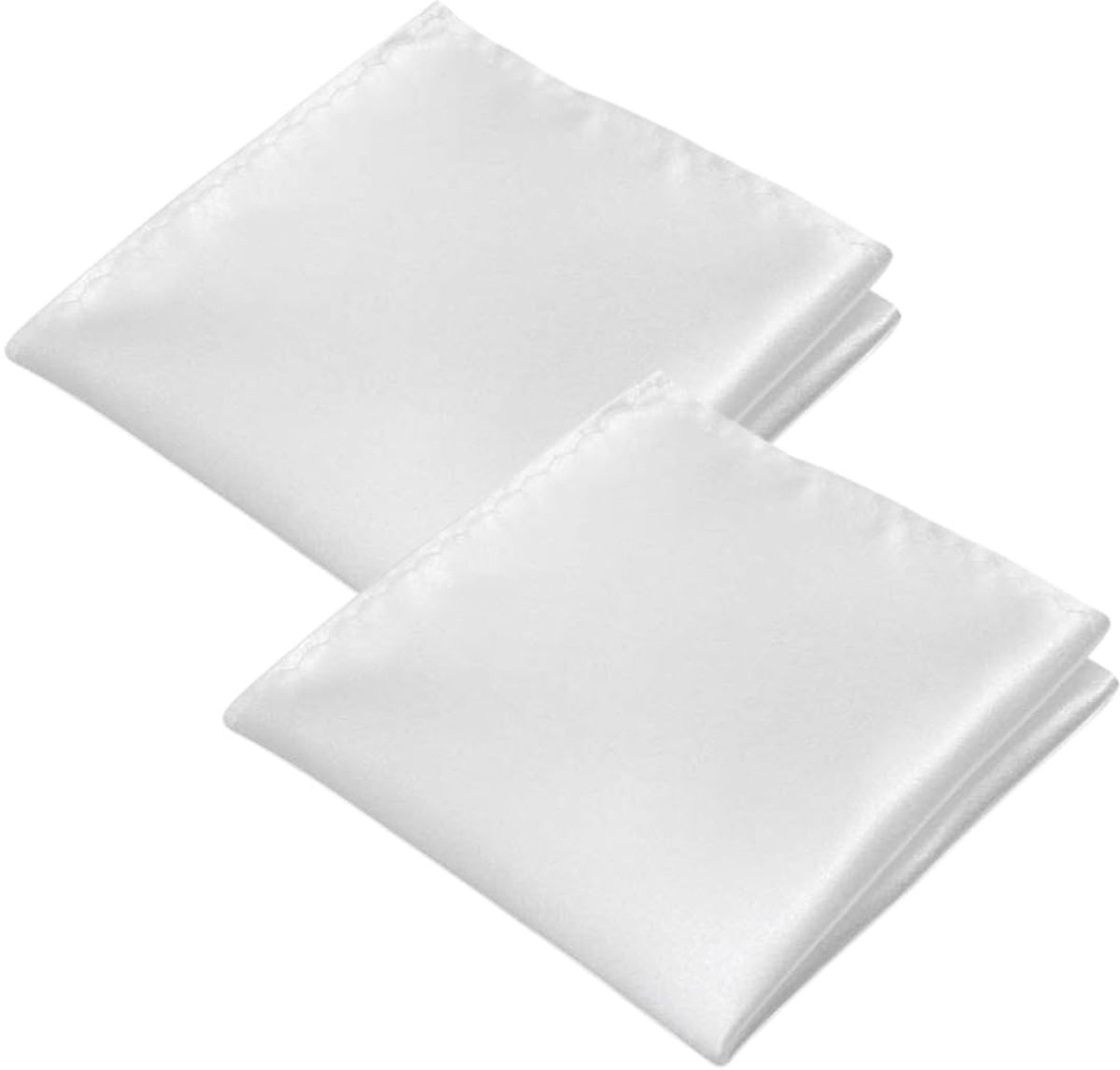 WeddHuis 2 x zakdoeken voor heren, glanzende vierkante zijden doeken, stoffen doeken voor heren, cadeau (22 x 22 cm) - ShopVlot