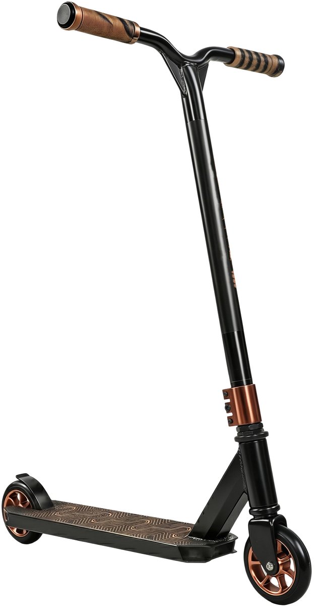 ECTEATOY® Stuntstep met ABEC-9 lagers - 120 mm PU-wielen - 360° T-stuur - aluminium/staal - goud