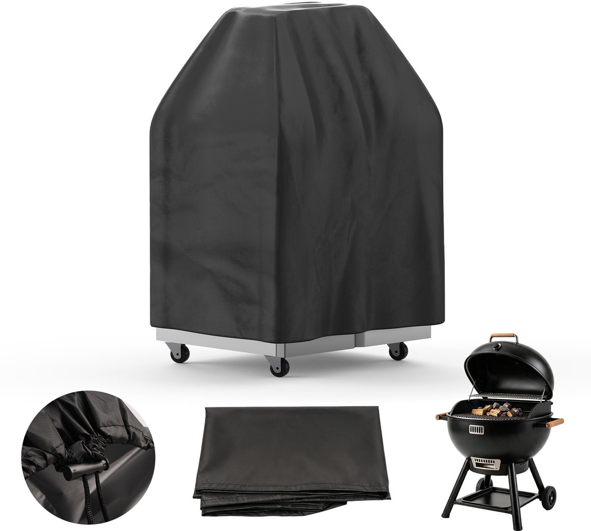 Arvioo - barbecue hoes - 210D oxford - waterdicht - uv‑bestendig - windvast