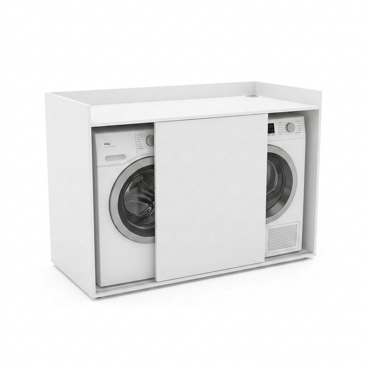 VDD - Wasmachine ombouw - Wasmachinekast - Waskast - Droger meubel - Wit
