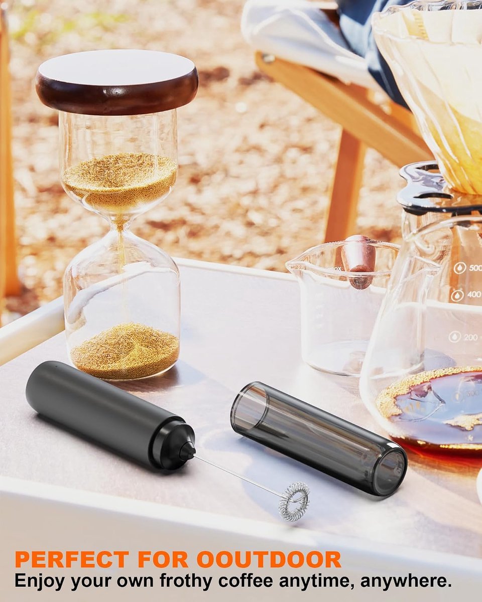 Hand-Melkopschuimer - Elektrische Mixer - Elektrische Melkopschuimer - Mengkop met Dubbele Spoel - Drankgarde - Oplaadbare - Opbergdoos - Voor Latte, Cappuccino, Matcha, Warme Chocolademelk en Eieren — cadeau in Kookcadeaus - foto 8