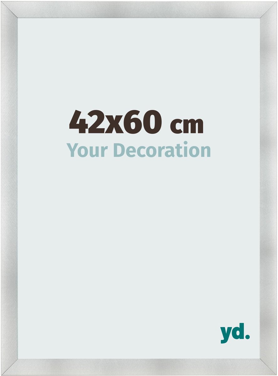 yd. Your Decoration - Fotolijst 42x60 cm - MDF - Aluminium Geborsteld - Pisa