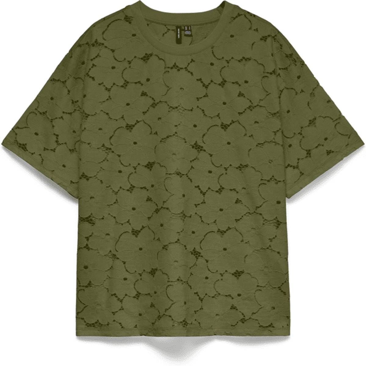Vero Moda Vmvia 2/4 O-neck Oversized Top Sphagnum | Maat: L