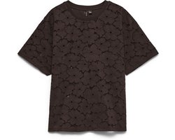 Vero Moda Vmvilla 2/4 O-neck Overized Top Chocolate Torte | Maat: S