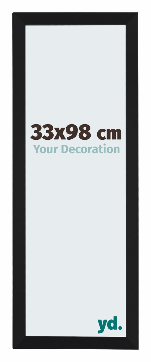yd. Your Decoration - Fotolijst 33x98 cm - MDF - Zwart Mat - Catania
