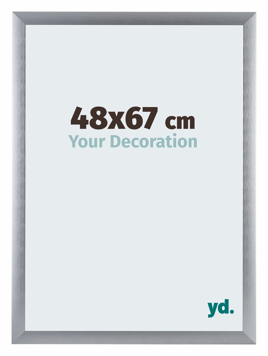 yd. Your Decoration - Fotolijst 48x67 cm - Aluminium - Zilver Geborsteld - Tucson