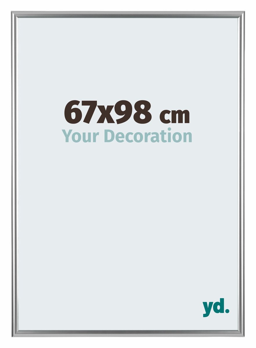 yd. Your Decoration - Fotolijst 67x98 cm - Kunststof - Zilver - Bordeaux
