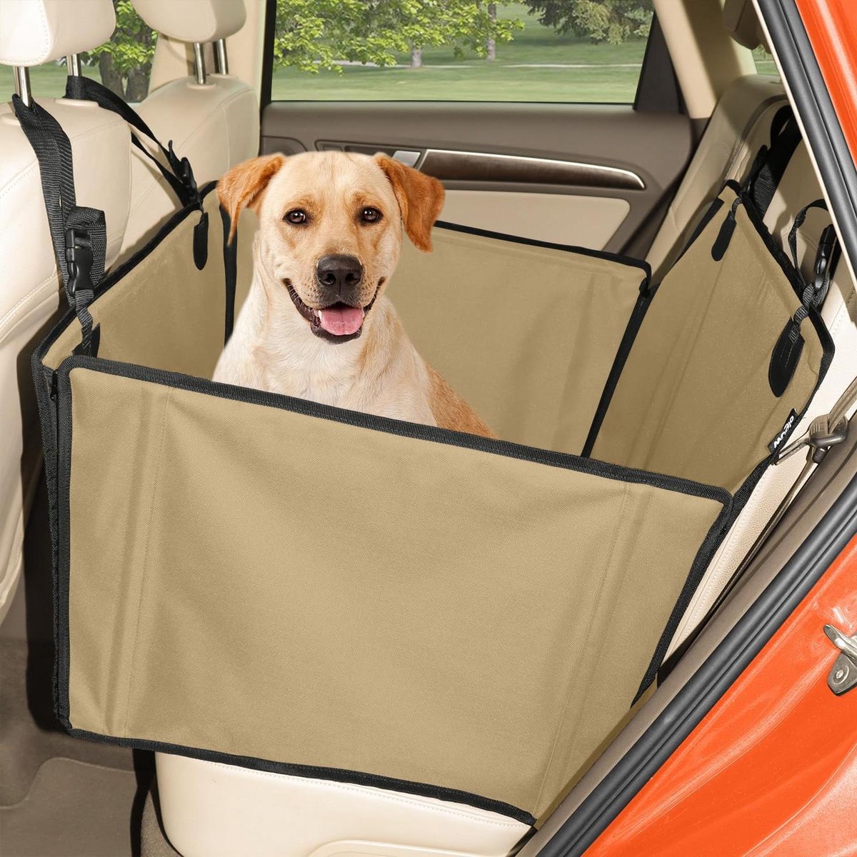 Honden Autostoel - Reis Zitje - Veilig Reizen - Extra Stabiele Constructie - Voor Middelgrote Honden - Beige