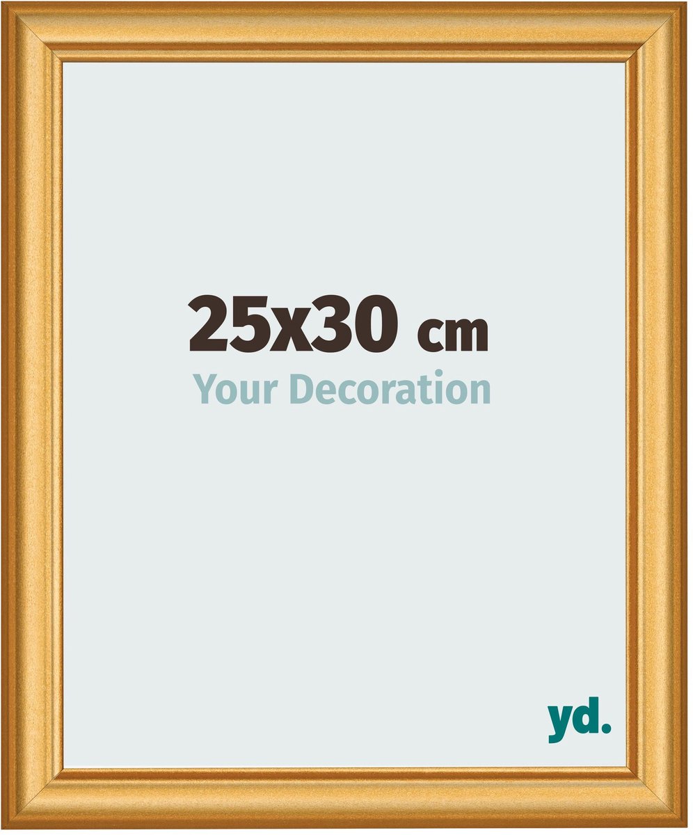 yd. Your Decoration - Fotolijst 25x30 cm - MDF - Goud Mat - Lazio