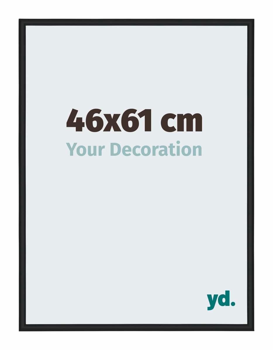 yd. Your Decoration - Fotolijst 46x61 cm - Aluminium - Zwart Hoogglans - Miami
