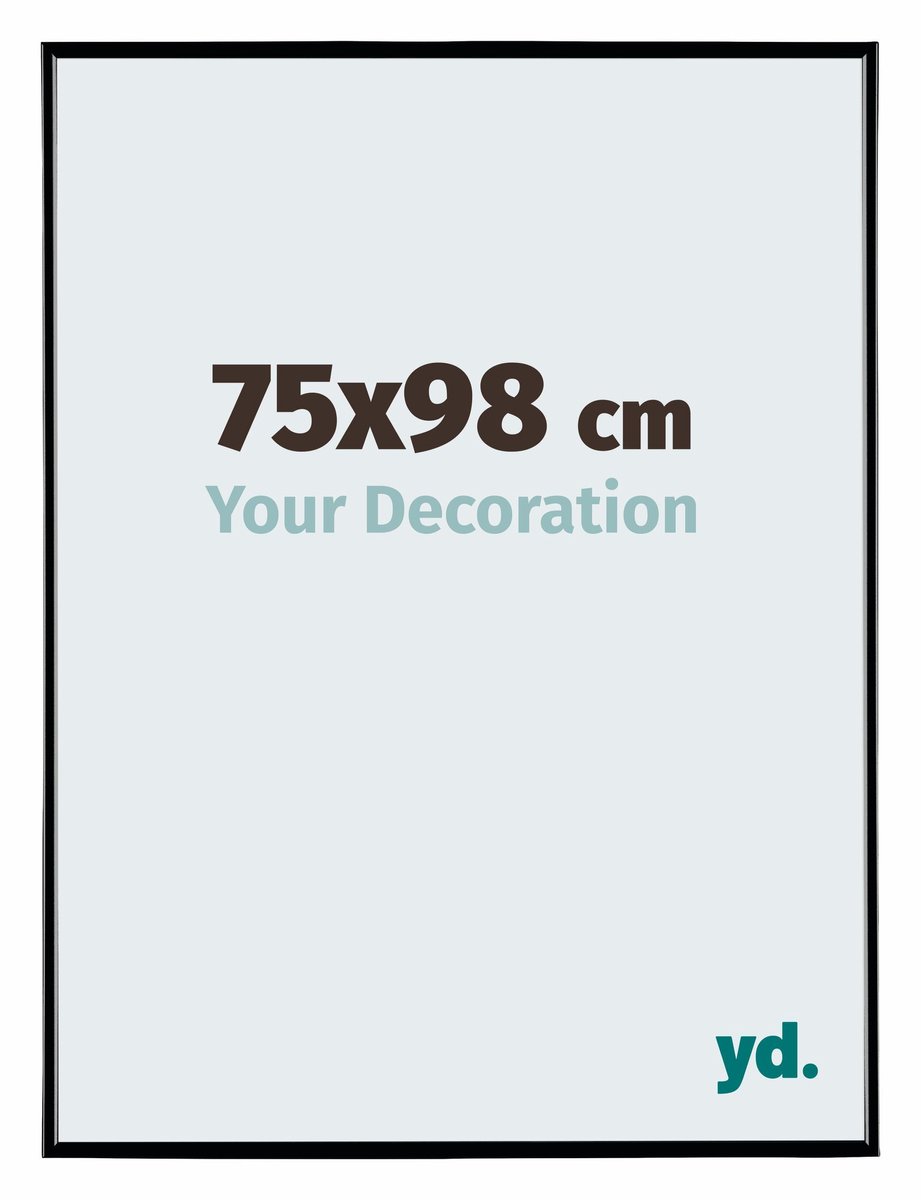 yd. Your Decoration - Fotolijst 75x98 cm - Kunststof - Zwart Hoogglans - Evry