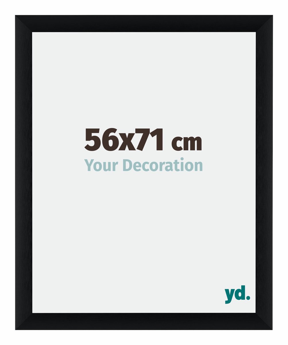 yd. Your Decoration - Fotolijst 56x71 cm - Aluminium - Zwart Geborsteld - Tucson